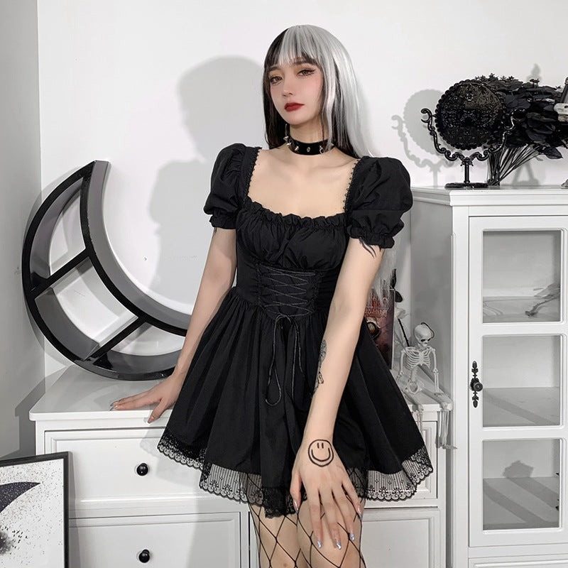 Gothic Puff Sleeve Dress CC21011
