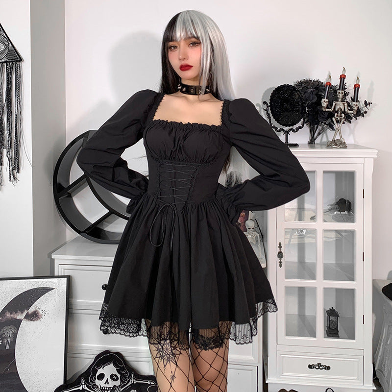 Gothic Puff Sleeve Dress CC21011