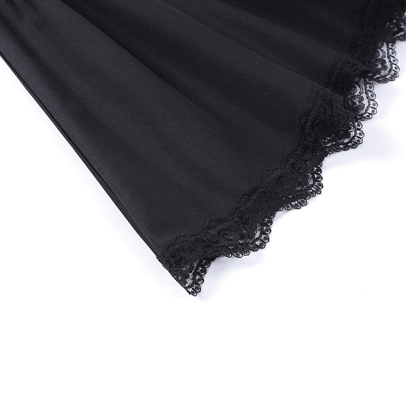 Black Gothic Lolita Corset Short Sleeve Dress JY22527