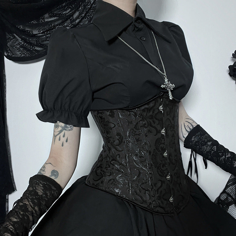 Black Gothic Blouse CF23034