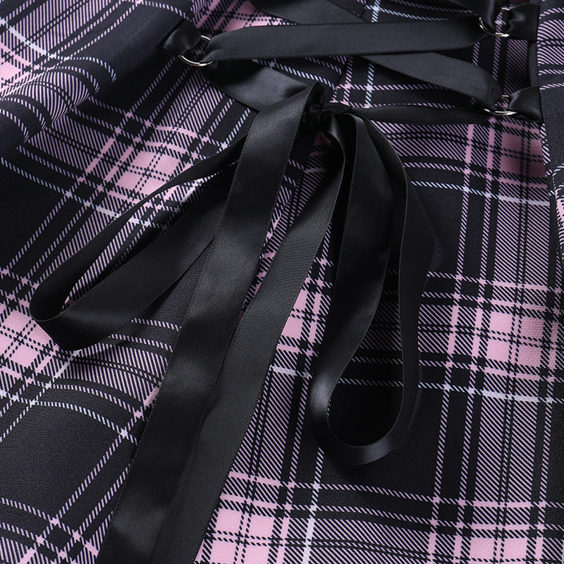 Punk Tartan Dress KH21080