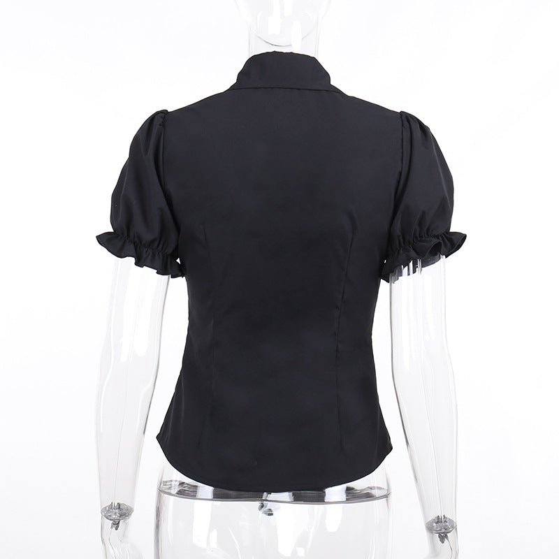 Black Gothic Blouse CF23034