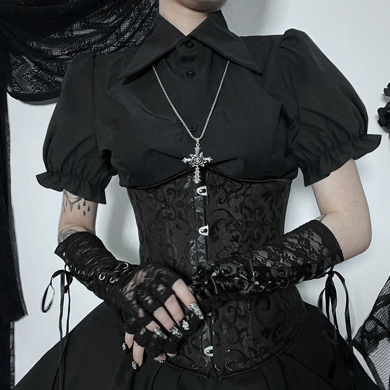 Black Gothic Blouse CF23034