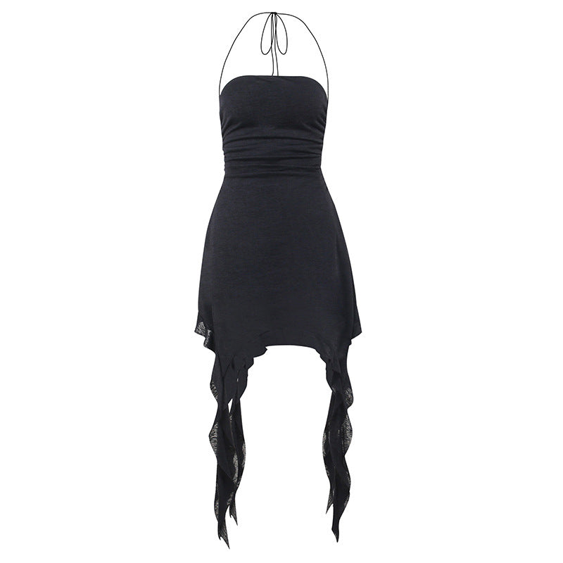 Black Punk Style Dress YY23012