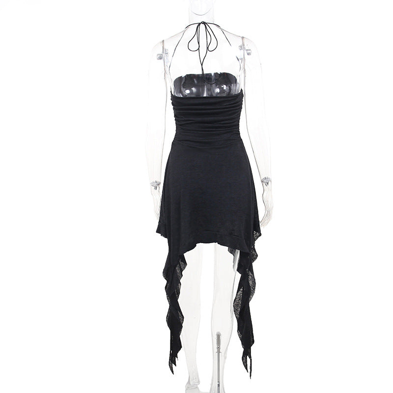 Black Punk Style Dress YY23012