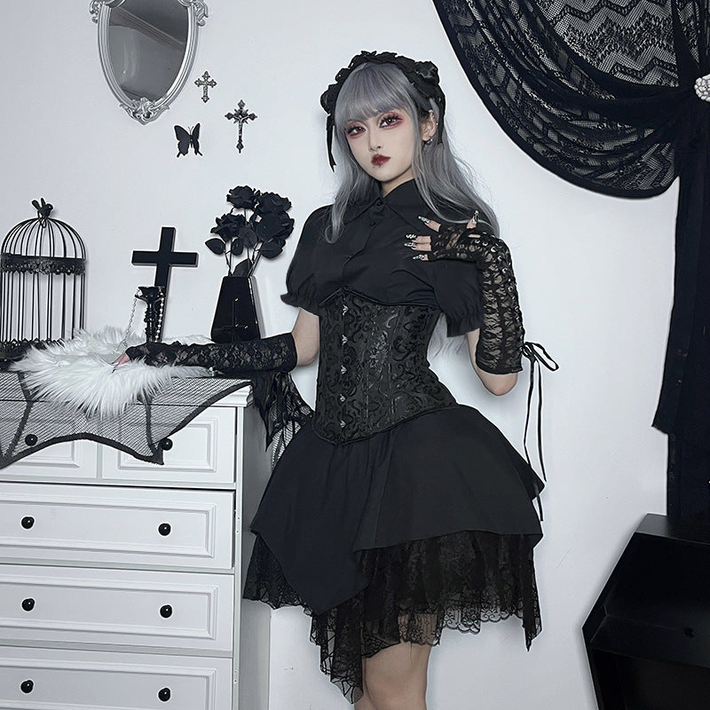Black Gothic Skirt CF23033