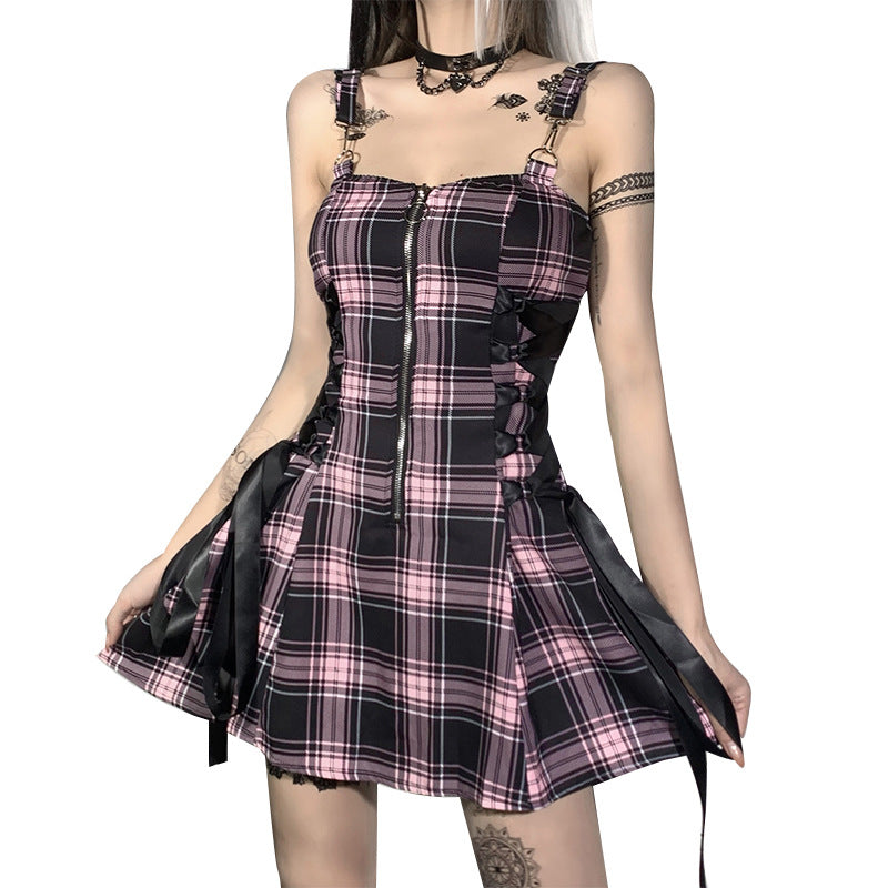 Punk Tartan Dress KH21080