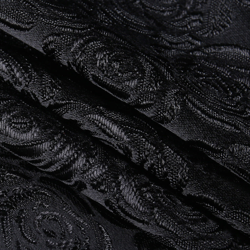 Gothic Black Off-shoulder Mini Dress CC21254