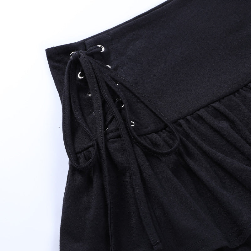 Punk Side Tie Skirt QY21034