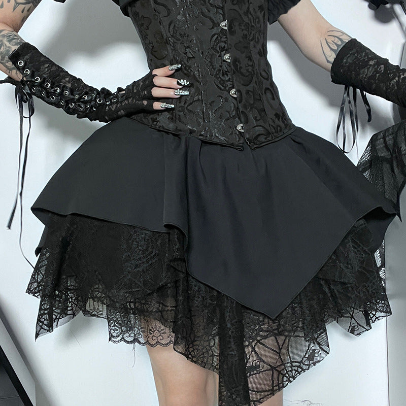 Black Gothic Skirt CF23033