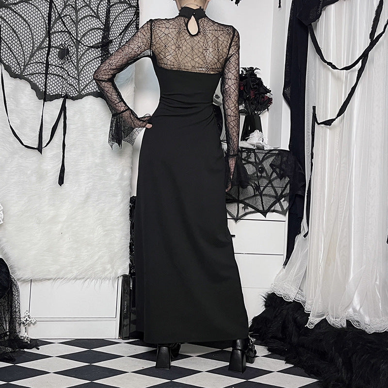 Gothic Lace Long Sleeve Dress XY22115