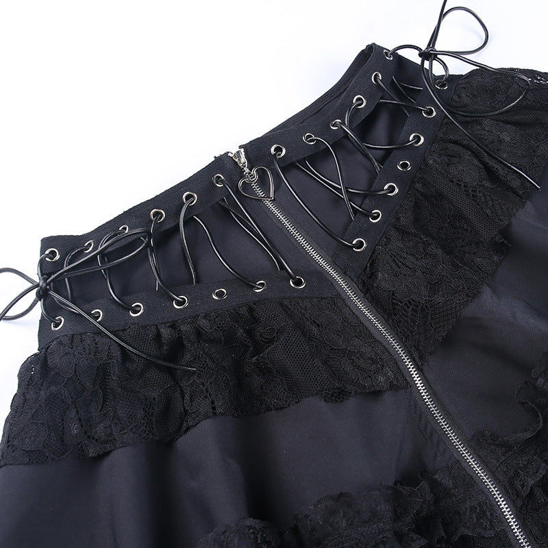 Gothic / Punk Style Frill Skirt WY23001