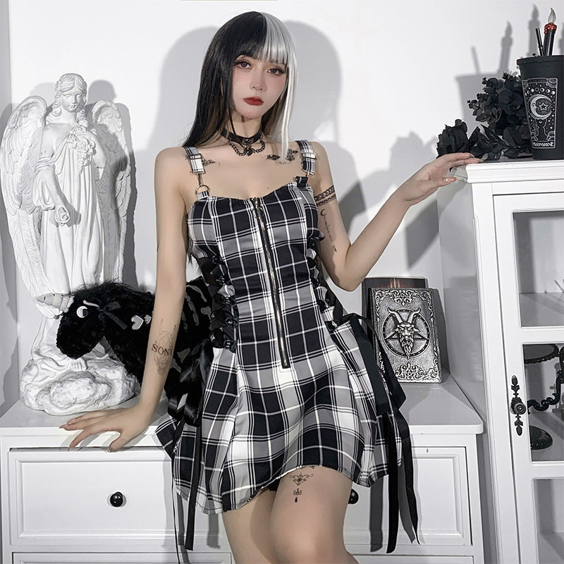 Punk Tartan Dress KH21080