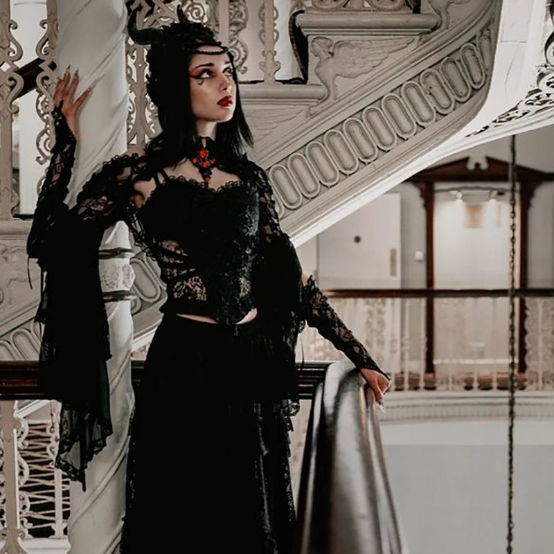 Gothic Lace Long Sleeve Bolero WY22050