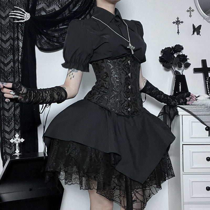 Black Gothic Skirt CF23033