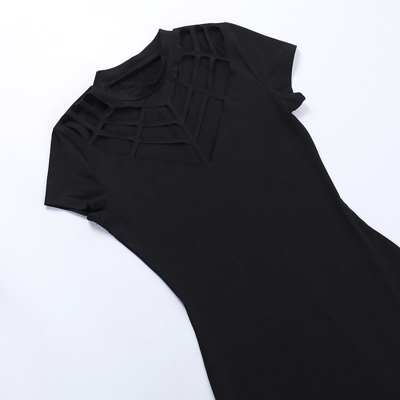 Gothic Black Bodycon Dress CF23012
