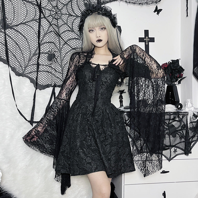 Gothic Style Black Lace Bolero XY22128