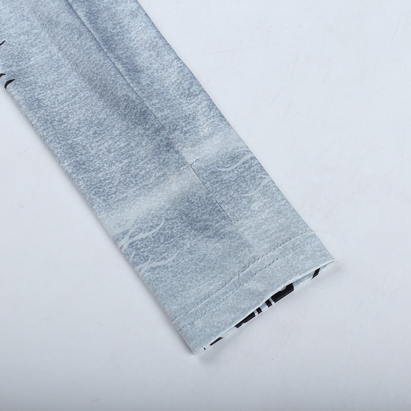 Gray Gothic Split Dress WY22028