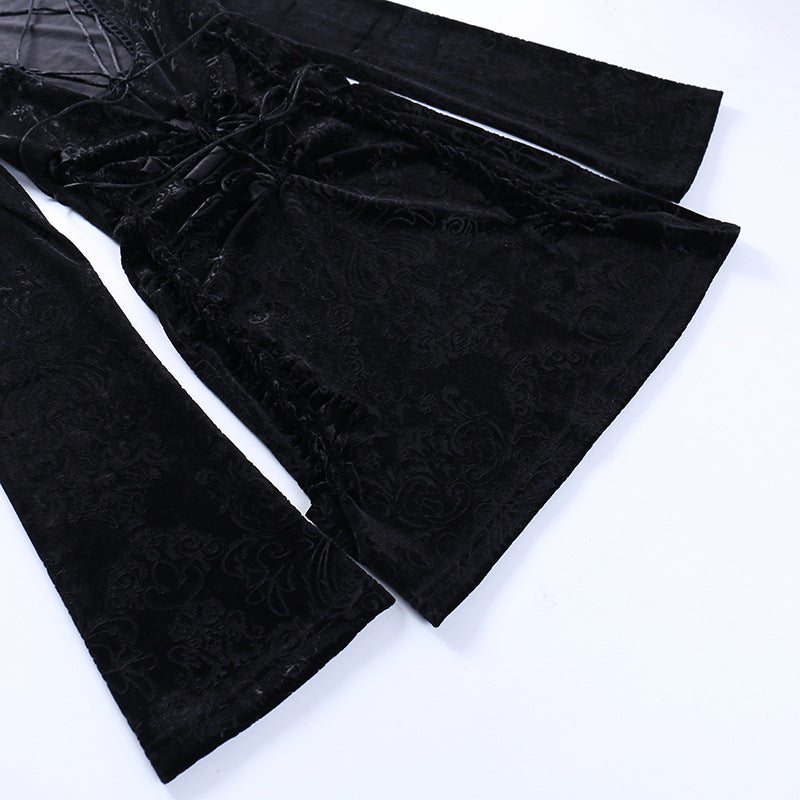 Black Gothic Style Bodycon Dress LL22007