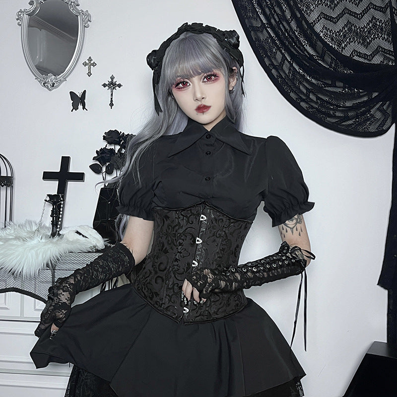 Black Gothic Blouse CF23034