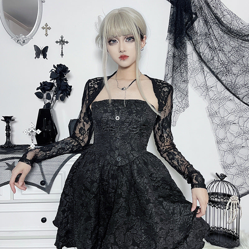 Gothic Style Black Lace Bolero GS22070