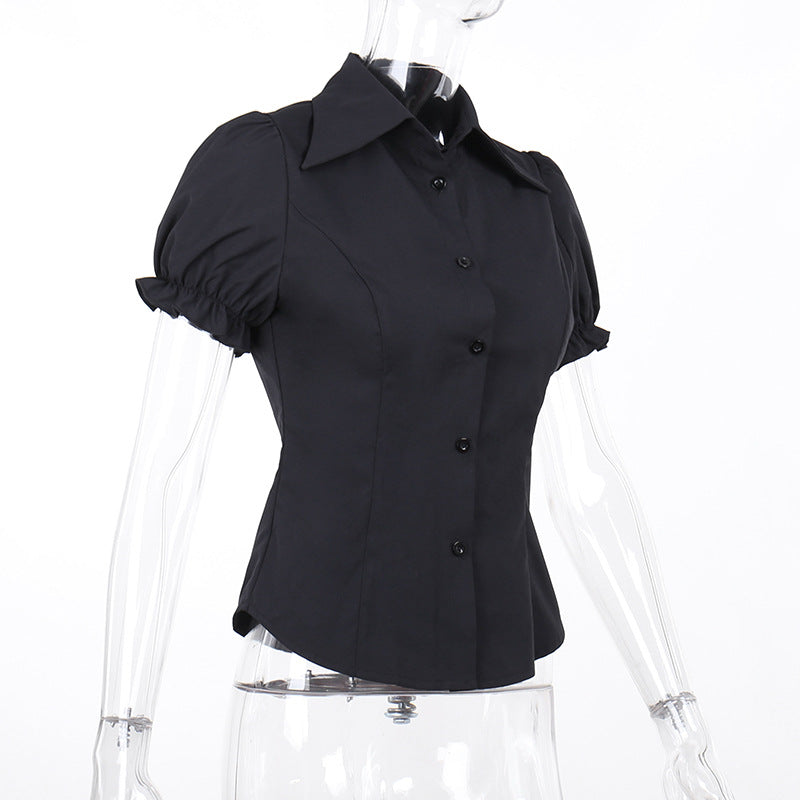 Black Gothic Blouse CF23034