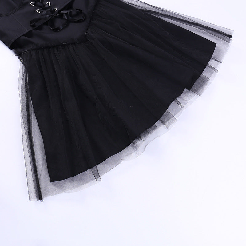 Gothic Style Short Sleeve Dress JY22503