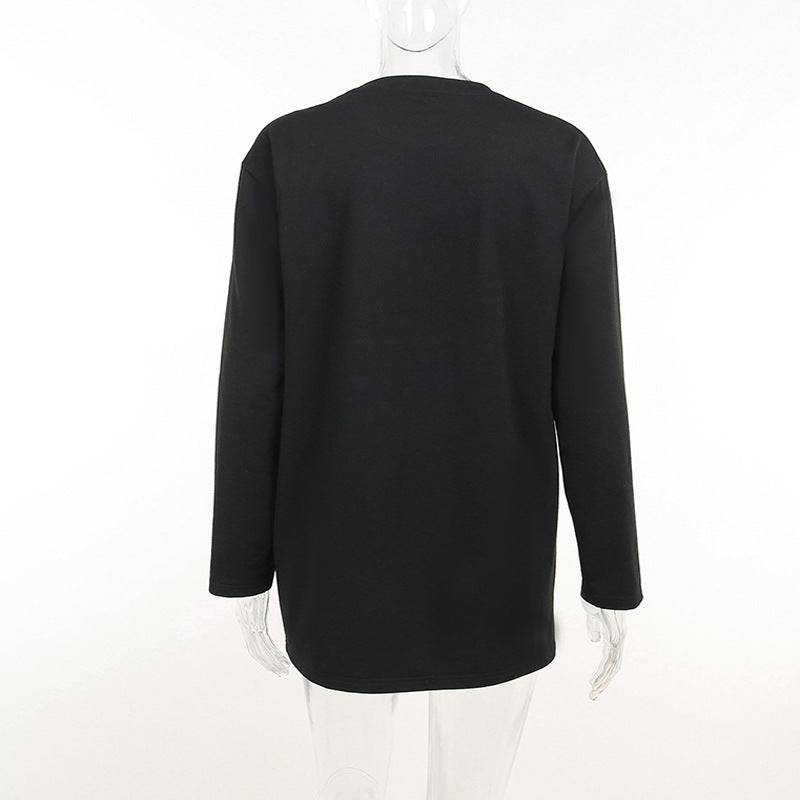 Punk Style Black Sweater CF22057