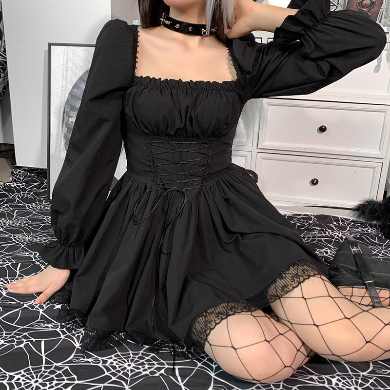 Gothic Puff Sleeve Dress CC21011