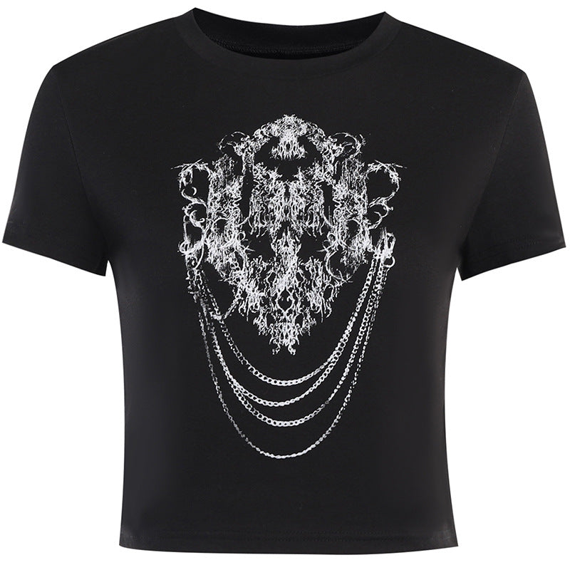 Punk Style Print Tee YJ22565