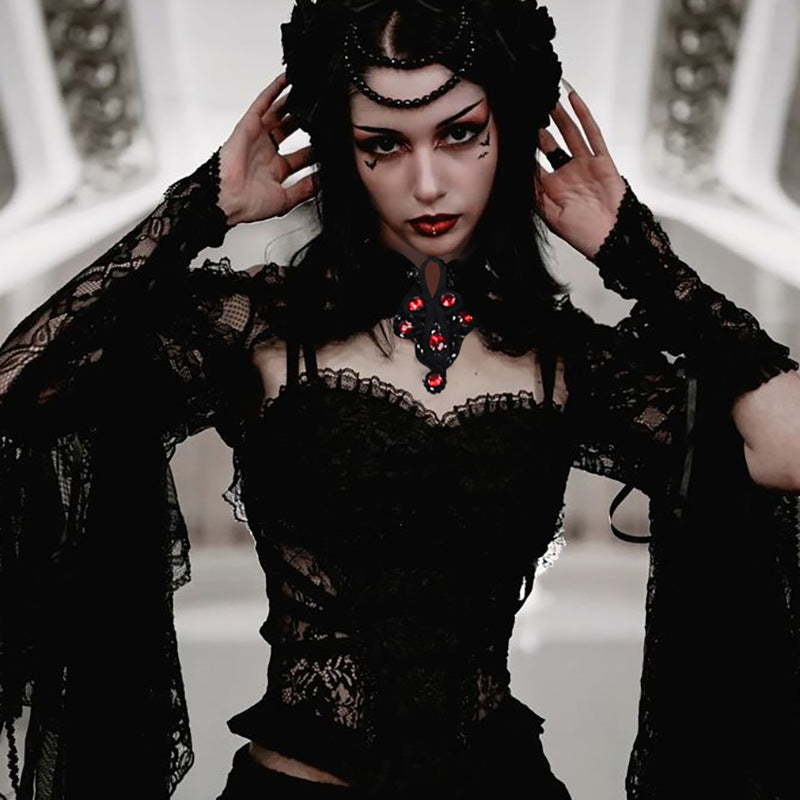 Gothic Lace Long Sleeve Bolero WY22050