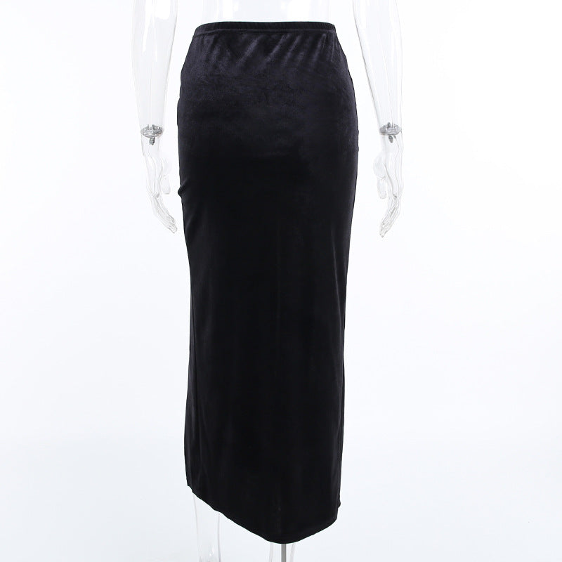 Black Gothic Long Skirt JY21507