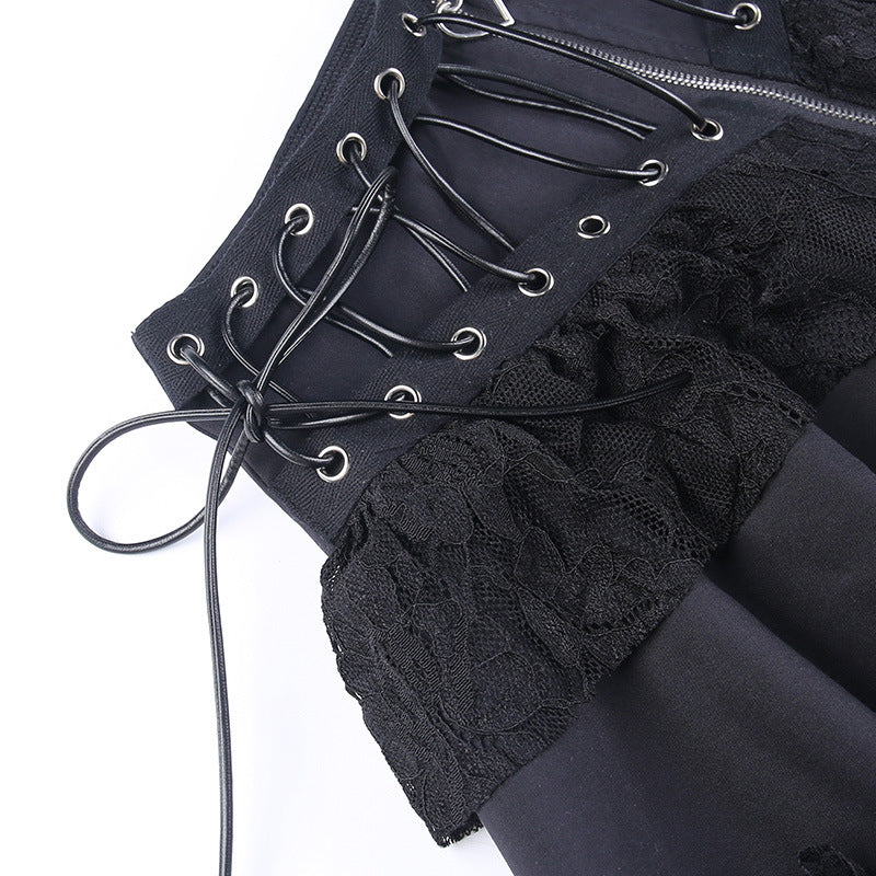 Gothic / Punk Style Frill Skirt WY23001