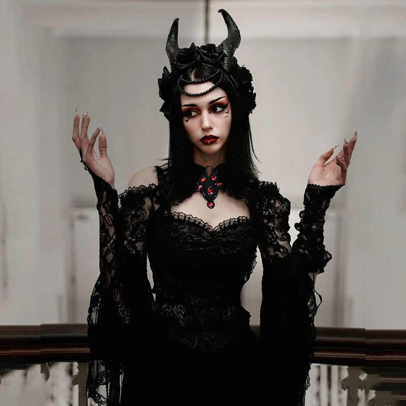 Gothic Lace Long Sleeve Bolero WY22050