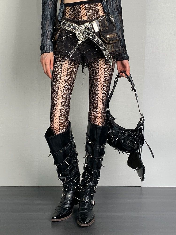 Gothic Punk Fishnet Tights (SC01)