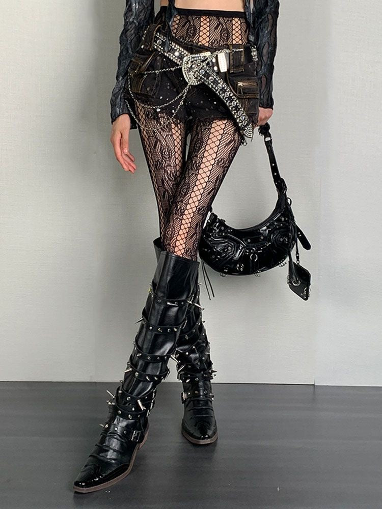 Gothic Punk Fishnet Tights (SC01)