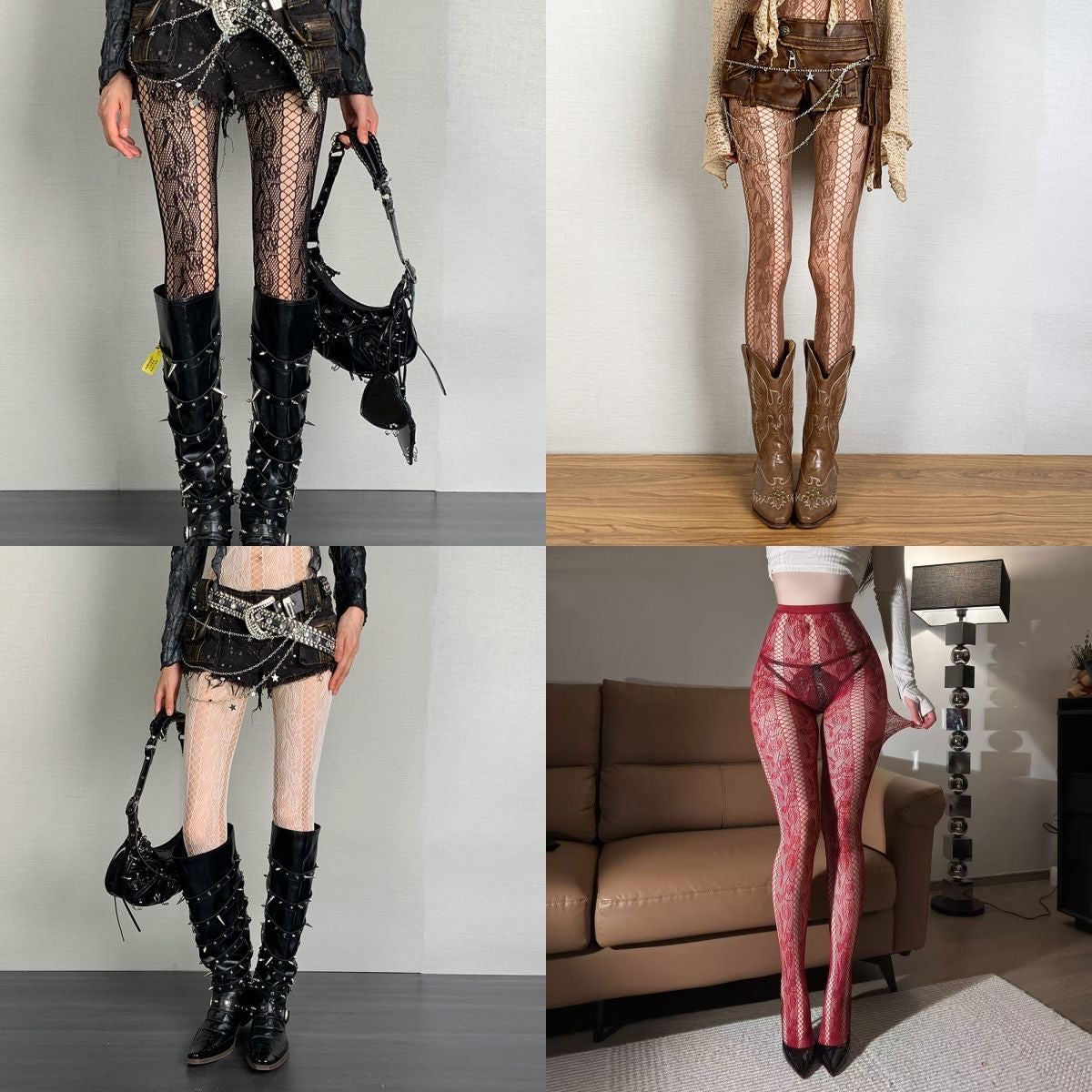 Gothic Punk Fishnet Tights (SC01)