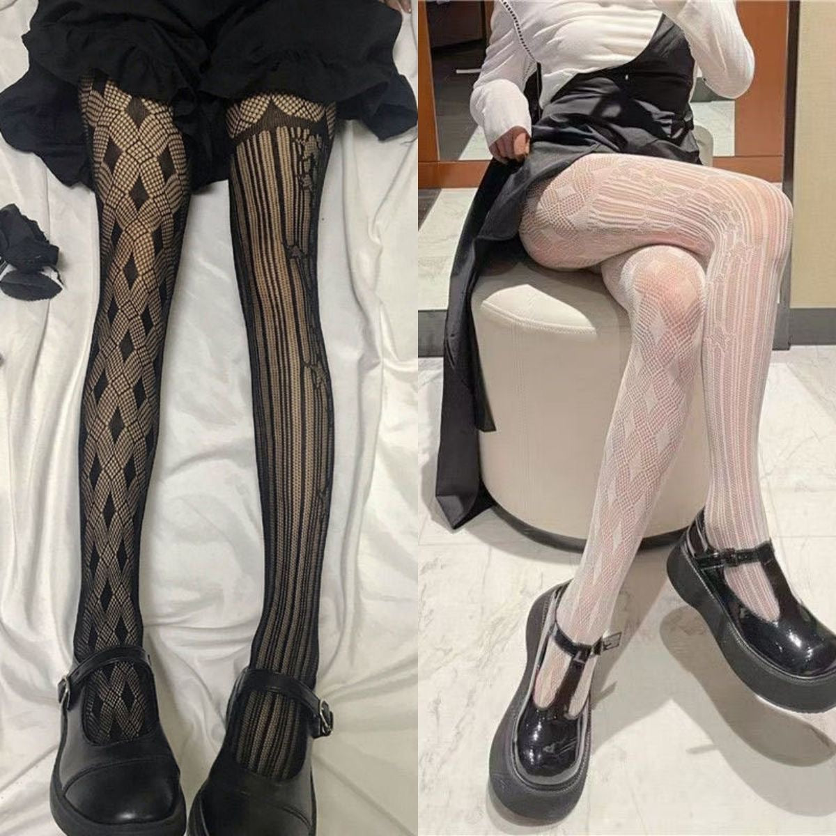 Gothic Clown Fishnet Tights (SC03)