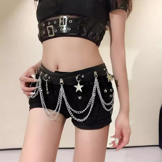 Dark Chain Punk Waist Belt (WB01)