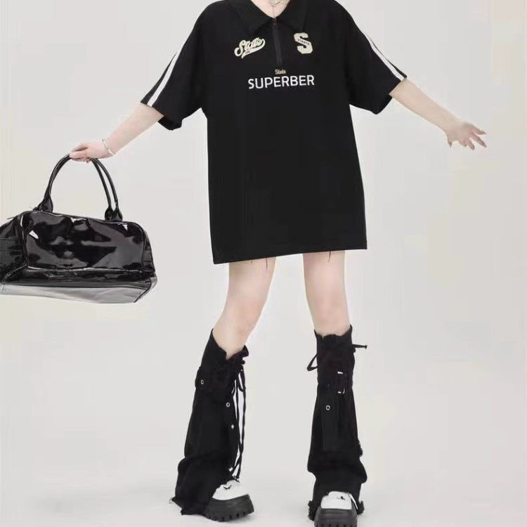 Punk Style Demin Flared Leg Warmers (SC06)