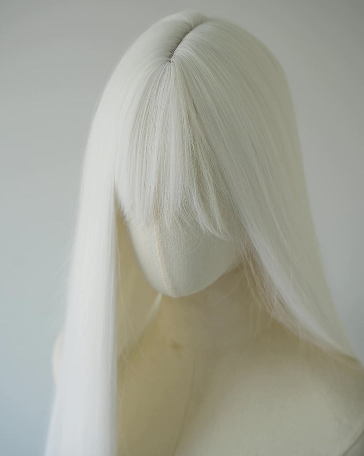 White Wig - 1.3 Meter Long Straight Hair 130cm (WG01)