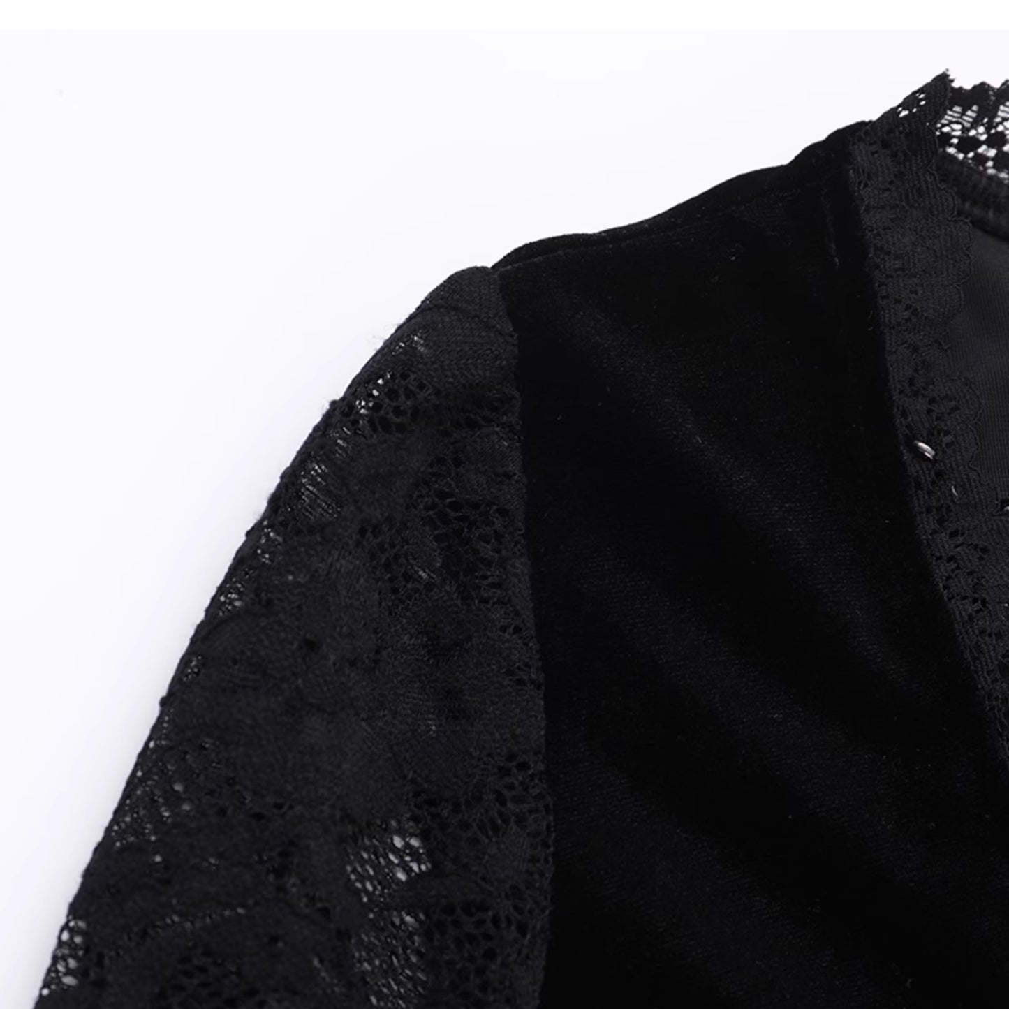 Gothic Batwing Sleeves Lace Dress (DR04)