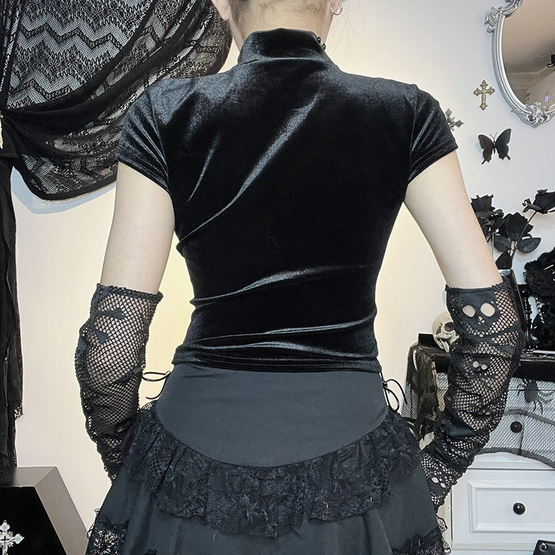 Gothic Sheer Cross Tank Top CF23095