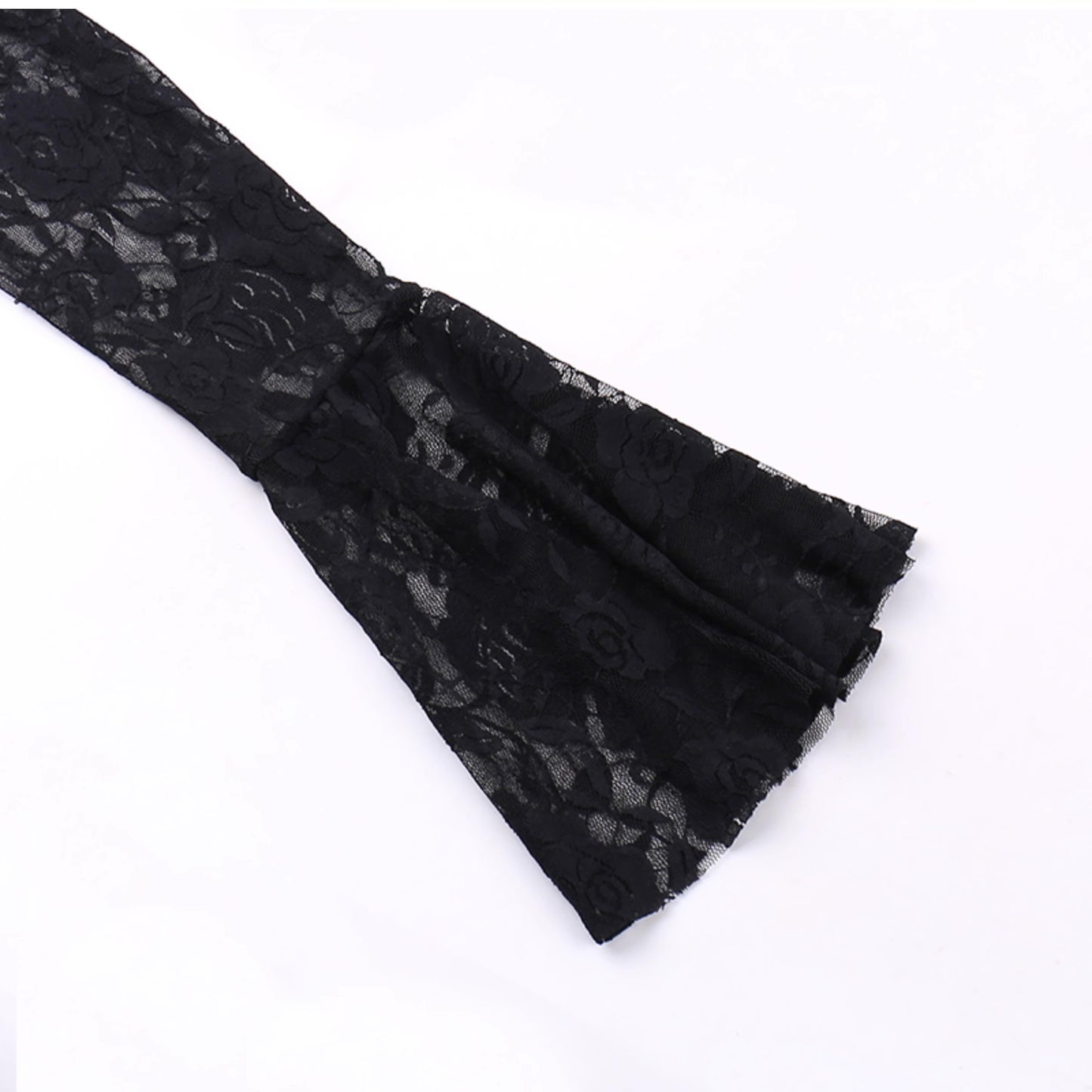 Gothic Dark Black Lace Mermaid Dress (DR03)