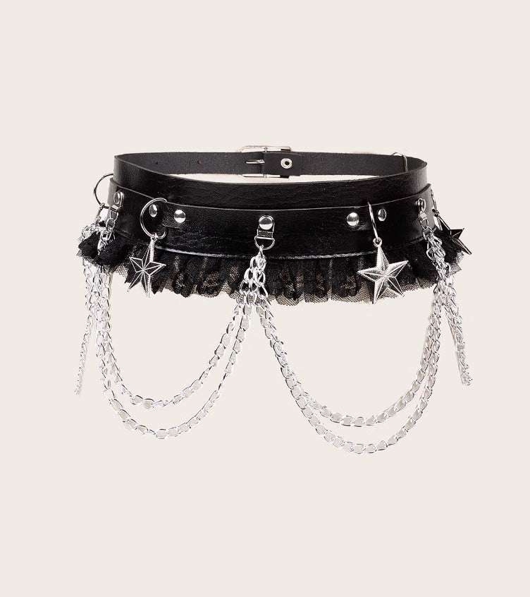 Dark Chain Punk Waist Belt (WB01)