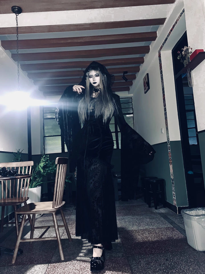 Gothic Lace Hooded Dress (DR01)