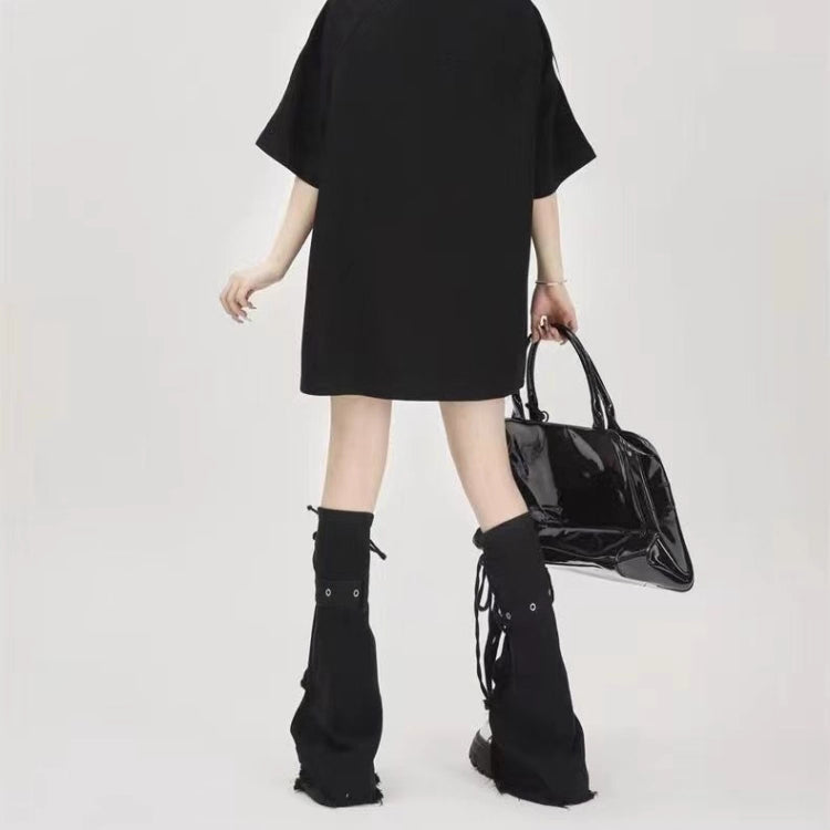 Punk Style Demin Flared Leg Warmers (SC06)