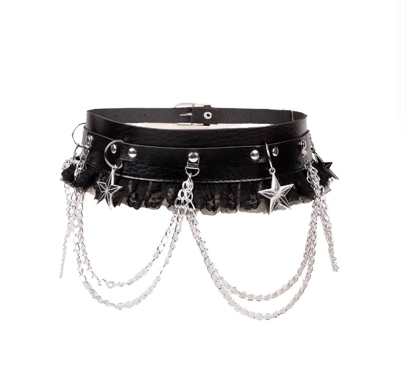 Dark Chain Punk Waist Belt (WB01)