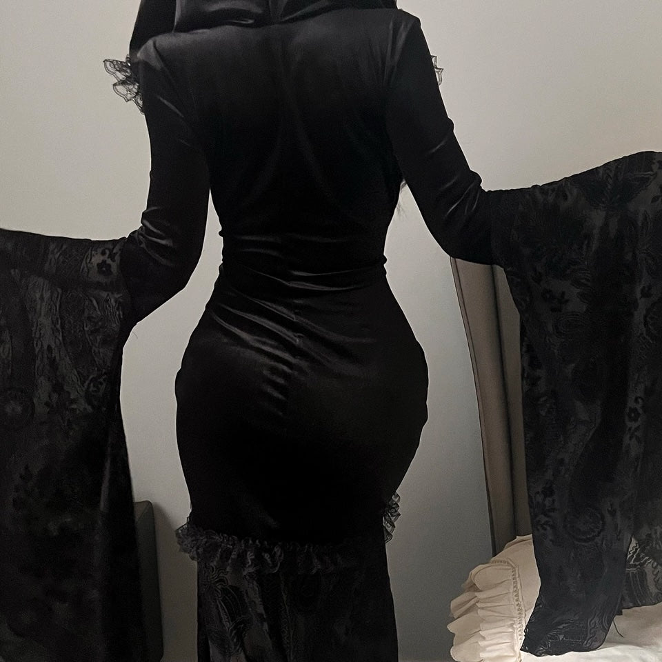 Gothic Lace Hooded Dress (DR01)