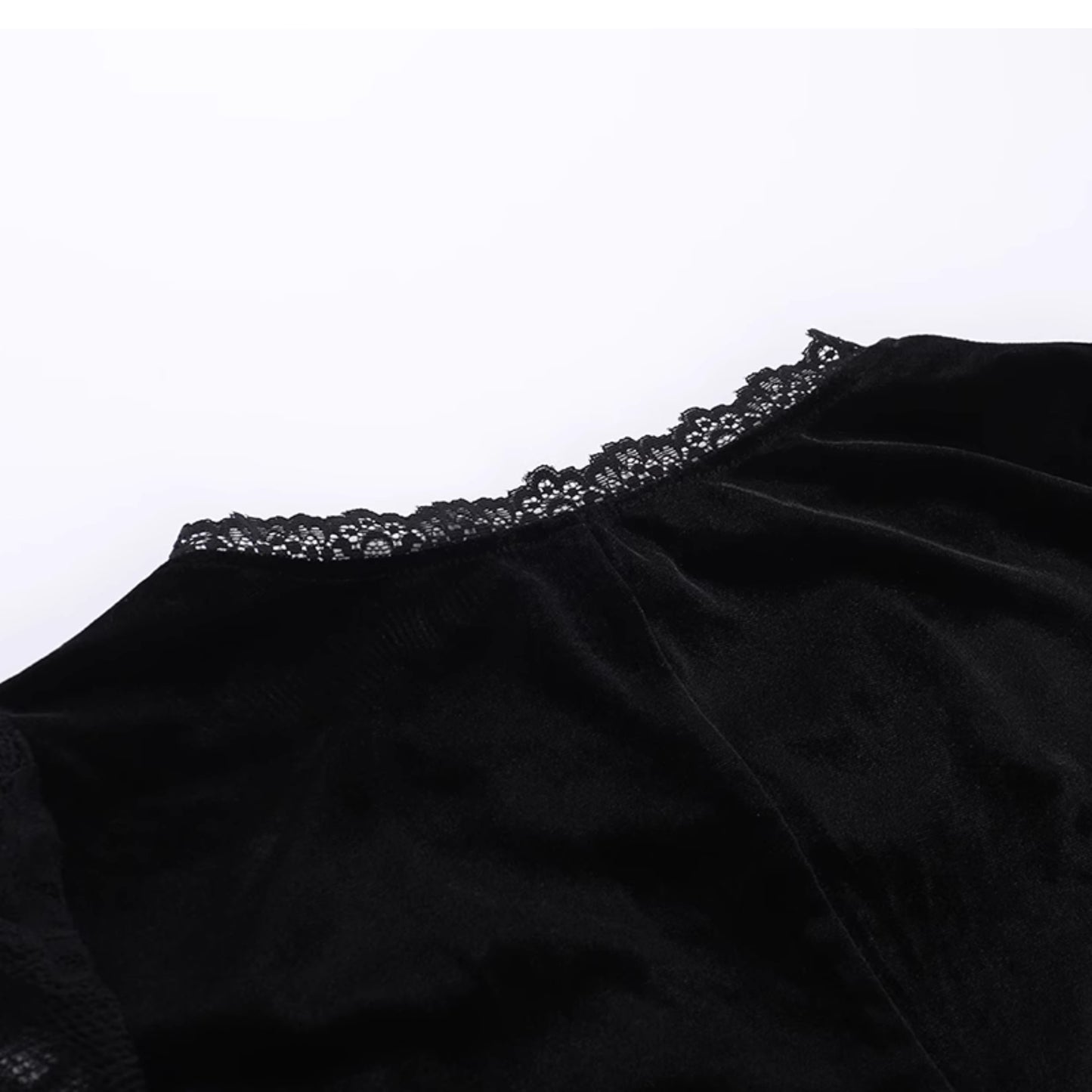 Gothic Batwing Sleeves Lace Dress (DR04)
